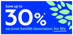 Save up to 30% on your health insurance